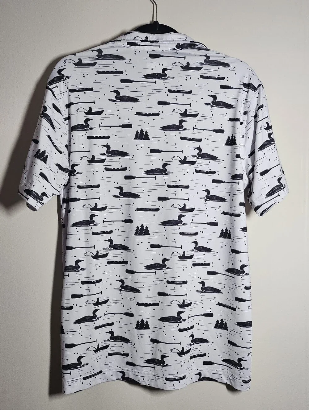 Mens Waggle Loon Golf Polo - Picture 2 of 3